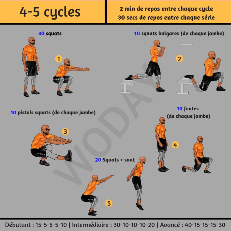 Squat une jambe : Musculation des cuisses