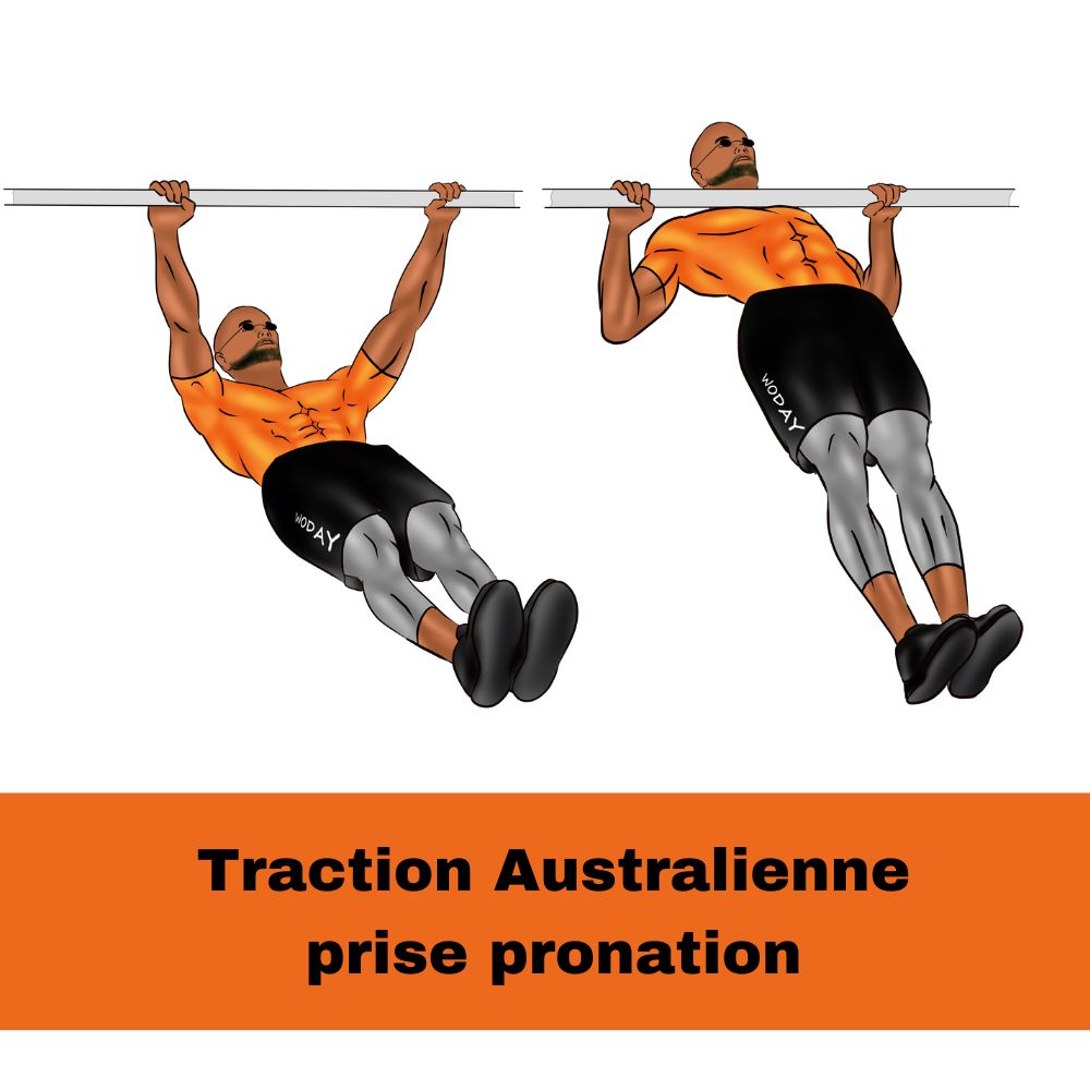 Traction Australienne prise pronation